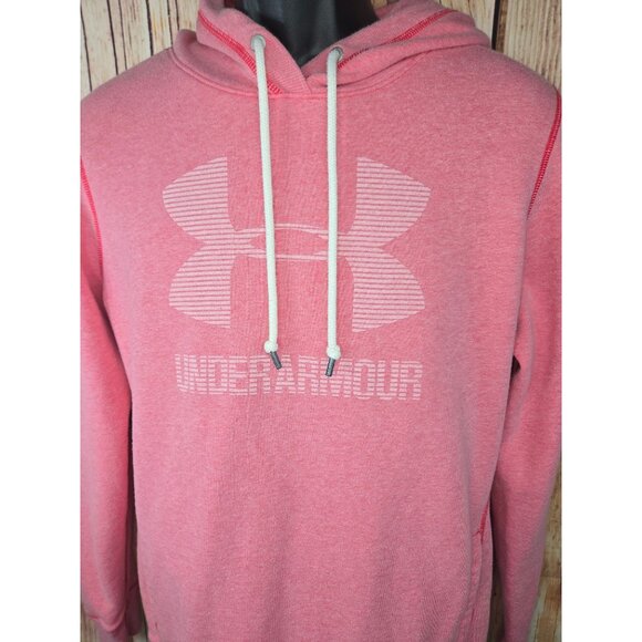 Under Armour Womens Loose Fit Hoodie Medium Soft Pink - Picture 3 of 6